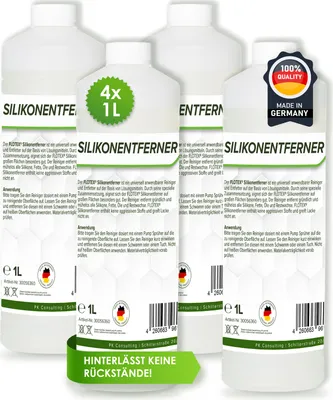 Produktbild von Flotex Silikonentferner, 4 x 1L Autolack Silikonreiniger Silikonreste Entfetter