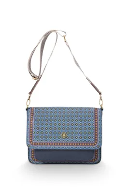 Produktbild von Pip Studio Cross Body Flap Clover  25x7x20cm Farbe Blue AL
