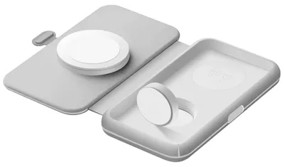 Produktbild von Xtorm Foldable Wireless Travel Charger 3in1 - 15W, Grau