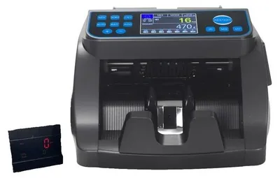 Productafbeelding van Bankbiljetten sorteermachine, hoge sorteersnelheid, geavanceerde detectie van vervalsingen, draagbaar ontwerp, zwart, EU