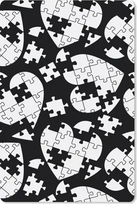Produktbild von MuchoWow® Mauspad Mousepad Mädchen - Puzzle - Herz - Muster - Mädchen - Kinder - Kinder 40x60 cm - Mousepads - Maus Mat - Pad - Mausunterlage - Schreibtisch Accesoire