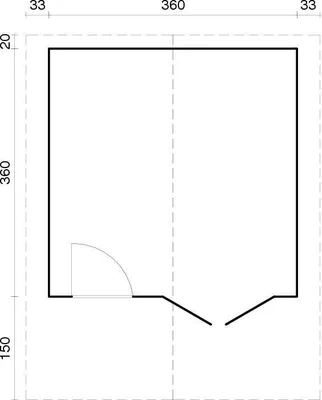 Produktbild von Palmako Gartenhaus Sally 12,3 m² aus Holz Gartenhaus mit 44 mm Wandstärke Gartenhütte Fußboden inklusive Geräteschuppen 12.96 m² Satteldach