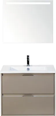 Obrázok produktu pre Kúpeľňová zostava Sanox Porto keramika zrkadlo 70 cm kubanit s LED