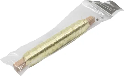 Produktbild von Decolackdraht Holzstab champagner - 05 - 0,50 mm 50 m 100 g