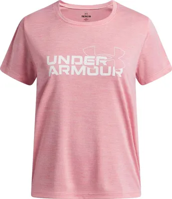 Produktbild von Under Armour Ua Tech Twist Wdmk Logo Ss - bittersweet pink, Größe:S