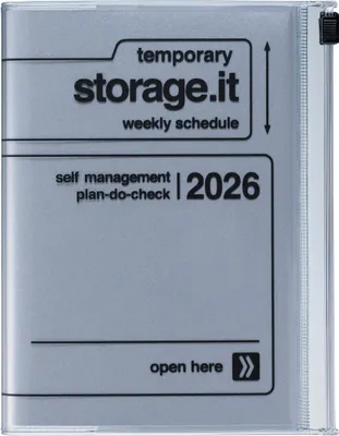 Produktbild von MARK'S 2025/26 Taschenkalender, A6 Storage.it // Silver