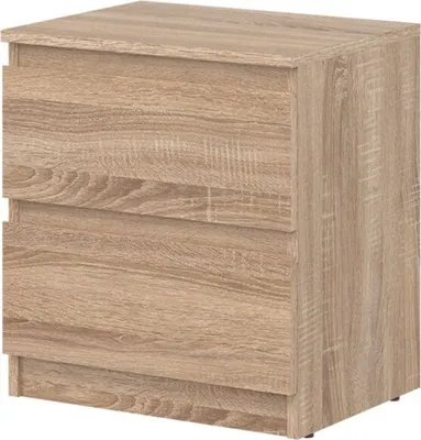 Obrázek produktu pro Noční stolek REMI RM11 Noční stolek 45,5x50x30 cm se zásuvkami Dub Sonoma
