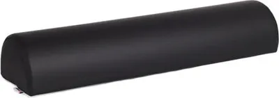 Produktbild von Habys Lagerungsrolle Halbrund, Knierolle Lagerungsrolle, Nackenrolle, Lagerungskissen für Massage und Therapie, Kniehalbrolle, Größe:60x15x10cm Schwarz