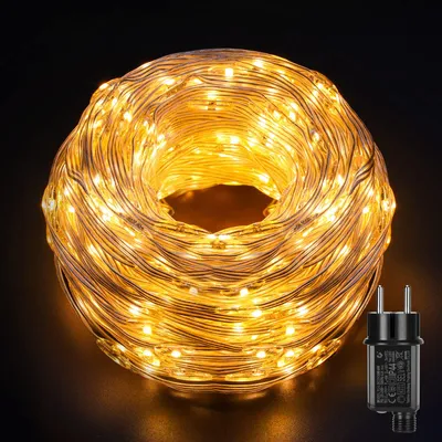 LED-Lichtschlauch 25 m, 500 LEDs, warmweiß, IP65, 8 Modi