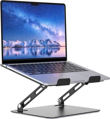 Immagine prodotto di Supporto ergonomico per laptop in alluminio, 10-15 pollici, nero