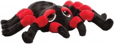 Produktbild von Plüschtier Spinne 30 cm, schwarz rot,  Spinnen Kuscheltiere Stofftiere Vogelspinnen Tarantel