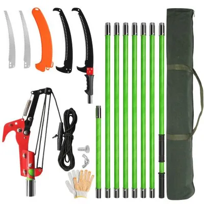 Produktbild von FCH Teleskop-Astschere 2-8M, verstellbarer Griff, Astscheren-Set, Grün