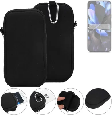 Produktbild von K-S-Trade Neopren-Hülle Handyhülle kompatibel mit Google Pixel 9 Pro XL Schutzhülle Neoprenhülle Sleeve Schutz-Hülle Gürtel Tasche Case Holster