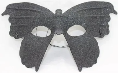Produktbild von K52780350 schwarz Damen Herren Fledermaus Maske Halbmaske