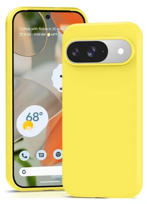 Immagine prodotto di Custodia per Google Pixel 9 custodia protettiva in gel di silicone per telefoni cellulari, giallo