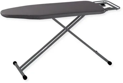 Productafbeelding van Strijktafel met ijzerhouder - 120x38cm - Donkergrijs
