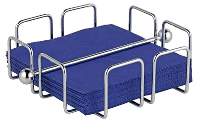 Produktbild von Serviettenhalter aus Edelstahloptik, Silber