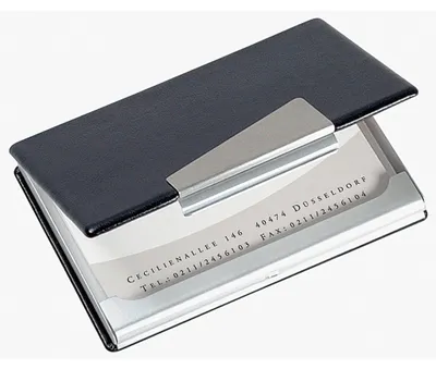 Produktbild von Sigel VZ131 - Aluminium - Schwarz - Silber - 20 Karten - 90 x 58 mm - 95 mm - 65 mm