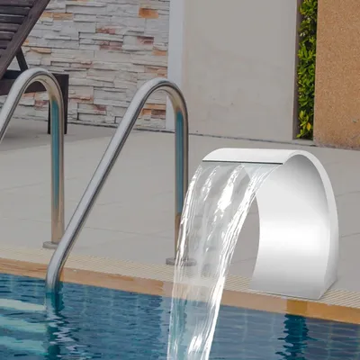 Imagen del producto de Cascada Fuente – 30x60 cm – Acero inoxidable 304 – Decoración elegante para jardín y piscina