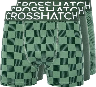 Obrázek produktu pro Crosshatch - Pánské boxerky "Bresler" (3-pack) BG1910 (L) (Zelená)
