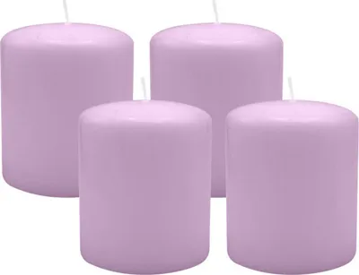 Produktbild von 4er Set Adventskranzkerzen Mittelflieder Ø 100 x 120 mm