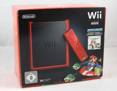 Produktbild von Nintendo Wii Mini Konsole Rot + Mario Kart Wii in
