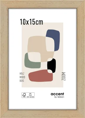 Produktbild von accent by nielsen Holz Bilderrahmen Zoom, 10x15 cm, Gold