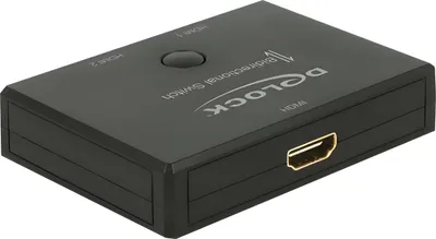 Produktbild von DeLOCK 18749, HDMI, Kunststoff, Schwarz, 3840 x 2160 Pixel, 62 mm, 82 mm