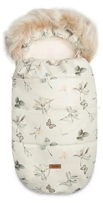 Sensillo Winter-Fußsack Cortina Vintage, Olivgrün, 100 x 50 cm, mit Fleece