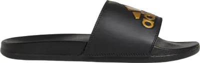 Produktbild von adidas Adilette Comfort Slides Core Black Gold Metallic - EU 40.5