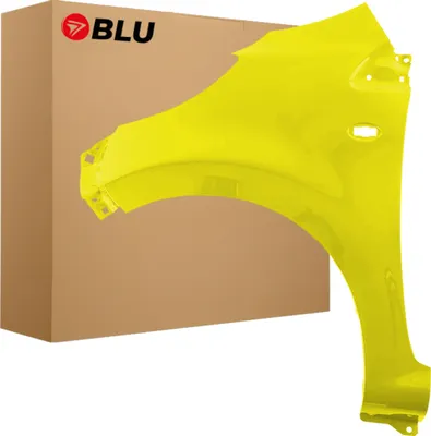 Image de BLU Aile Compatible avec Peugeot 107 KBL Gauche Gelb JauneZitrus | 2005-2014 | Avant | Peint| Prêt à Monter | Acier