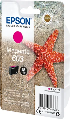 Image de Epson original ink / encre C13T03U34020, magenta, blister avec protection, 2.4ml