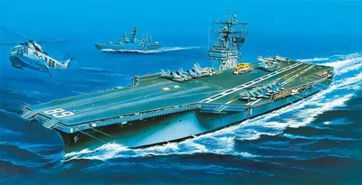 Produktbild von Modellbausatz Schiff 14213 – USS NIMITZ (1:800)