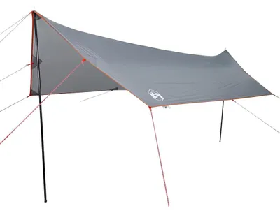 Image de vidaXL Bâche grise et orange 460 x 305 x 210 cm Imperméable