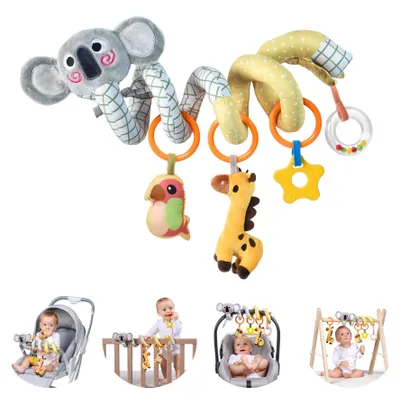 Imagen del producto de Juguete para cochecito de bebé en forma de espiral, para bebés de 0 a 12 meses