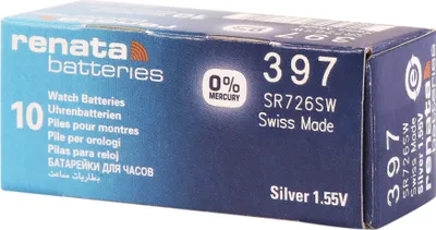 Produktbild von RENATA Silberoxid-Knopfzellen, 0% Quecksilber, 10 Stk., R301-R399