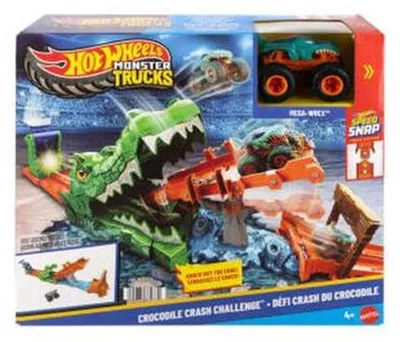 Zdjęcie produktu dla Hot Wheels Monster Trucks JJN45, zestaw pojazdów i torów, 4 lata, plastik, metal, wielokolorowy
