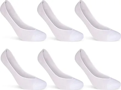 Produktbild von 6 Paar "Low Cut" Ballerina Socken Baumwolle Sneaker Socken Schwarz Weiß Beige 39960 - Weiß 39-42