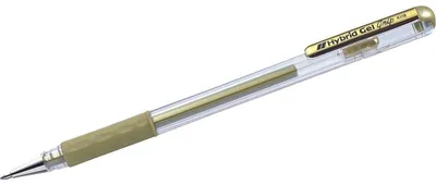 Produktbild von Pentel K118, Verschlossener Gelschreiber, Gold, Gold, 0,35 mm, Fettdruck, Beidhändig