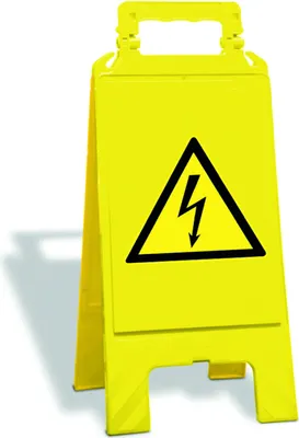 Produktbild von Warnaufsteller Warn-Gelb ''ELEKTIZITÄT'' 600 x 275 x 270 mm