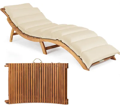 Produktbild von CASARIA® Sonnenliege mit Kofferfunktion, FSC®-Zertifiziert, inkl. Auflage