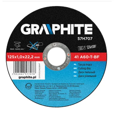 Produktbild von Graphite Metall Trennscheibe 125 x 1,0 x 22,2 mm
