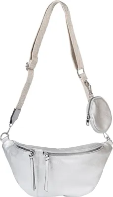 Produktbild von styleBREAKER Damen Halbmond Crossbody Schultertaschen Set 3-Teilig, Schultergurt mit Muster, Schlüsselanhänger, Börse 02012398