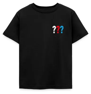 Produktbild von Spreadshirt Die Drei Fragezeichen Kids Logo Tasche Kinder T-Shirt, 122/128 (7-8 Jahre), Schwarz
