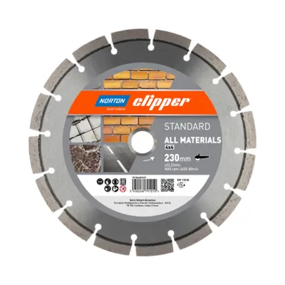 Produktbild von Norton Clipper Diamanttrennscheibe Beton/Asphalt ALL MATERIALS 350x25,4/20 mm