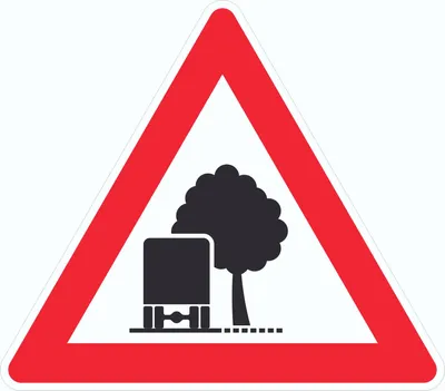 Produktbild von Aufkleber Dreieck Achtung unzureichendes Lichtraumprofil Symbol D50mm
