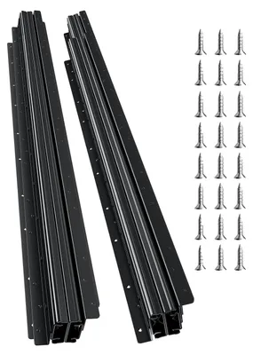Obrázek produktu pro Podlahový držák pojezdů zásuvek VEVOR, 1000 mm, nosnost 117 kg, spodní pojezdy pro schodišťové skříňové kluzáky, černý