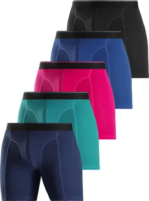 Produktbild von AUTHENTIC LE JOGGER Langer Boxer 5 -teilig navy / türkis / pink / blau / schwarz Größe XXL