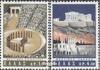 Produktbild von Briefmarken Griechenland 1965 Mi 876-877 (kompl.Ausg.) postfrisch Theater-Festwochen
