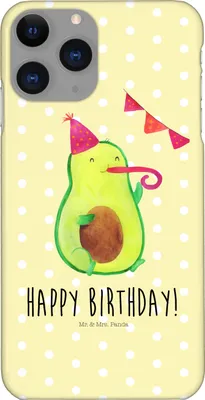 Produktbild von Mr. & Mrs. Panda Iphone 11 Pro Handyhülle Avocado Geburtstag - Gelb Pastell - Geschenk, Party, Alles Gute, Frucht, Happy Birthday, Premium Kunststoff, Handy Case